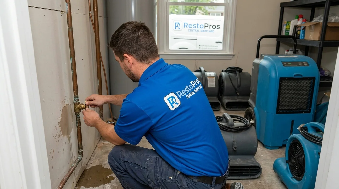 Burst Pipe Cleanup and Repair