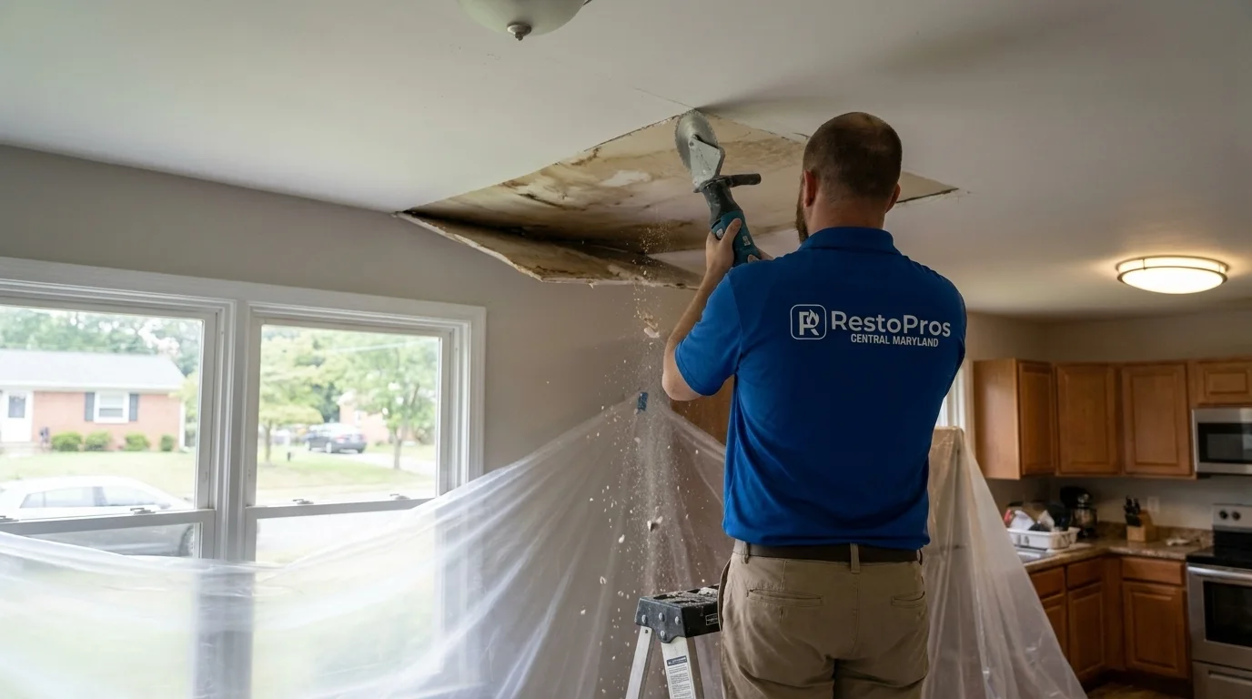 Ceiling Water Damage Repair